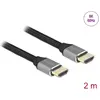 Bild von Delock HDMI   HDMI (2 m), Videokabel, Schwarz, Grau