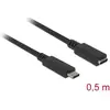 Bild von Delock USB-Verlängerungskabel (0.50 m, USB 3.2 Gen 2, 60 W), USB Kabel