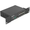 Bild von Delock 10" Gigabit Ethernet Switch (8 Ports), Netzwerk Switch, Schwarz