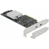 Bild von Delock PCI-Express-Karte USB 3.2 Gen2x2 - 2x USB-C, Kontrollerkarte