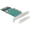 Bild von Delock PCI Express x8-Karte zu 2 x internem NVMe M.2 Key M, Storage Controller