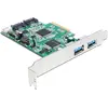 Bild von Delock PCI-E Karte > 2 x extern USB 3.0 + 2 x intern SATA 6 Gb/s, Kontrollerkarte