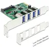 Bild von Delock 4 USB Pcie, Kontrollerkarte