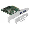 Bild von Delock 90298 PCIe 2x USB-Typ-A, Kontrollerkarte