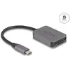Bild von Delock USB Type-C Card Reader (USB-C 3.2 Gen 1), Speicherkartenlesegerät, Grau
