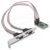 Bild von Delock Mini PCIe Karte full size zu 2 x Seriell RS-232 D-Sub 9 Pin, Kontrollerkarte
