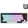 Bild von Sharkoon SGK50 S3 (DE, Kabelgebunden), Tastatur, Weiss, Mehrfarbig