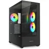 Bild von Sharkoon SK6 ARGB (schwarz, Tempered Glass x 2) (ATX, mATX, Mini-ITX), PC Gehäuse, Schwarz