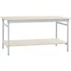 Bild von Manuflex, Werkbank + Arbeitsbock, BB5207.7035 Komplett-Beistelltisch BASIS stationär mit (75 cm, 50 cm)