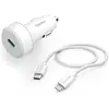 Bild von Hama Kfz-Ladeset, Lightning, Power Delivery (PD), 20 Watt, Weiss, Auto Adapter, Weiss
