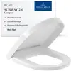 Bild von Villeroy & Boch, WC Deckel, Subway 2.0 WC-Sitz Compact, mit Absenkautomatik und abnehmbaren Sitz
