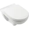 Bild von Villeroy & Boch, Toilette + Bidet, WC-Set O.novo DirectFlush offener Splrand wei 5660HRR1 mit Beschichtung