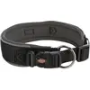 Bild von Trixie Premium Halsband Hond Extra Breed Zwart / Grafiet Grijs (Hund, Spazieren), Halsband + Leine