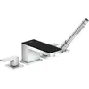 Bild von hansgrohe, Duscharmatur + Badewannenarmatur, 4-Loch-Wannenrandarmatur AXOR MYEDITION mit Platte chrom/Schwarzglas