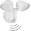 Bild von Telefunken, Gartenbeleuchtung, LED Sensor Auenstrahler IP44 2x10W 1000 lm 4000 K neutralwei H 160 mm wei (1000 lm, IP44)
