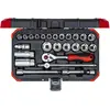 Bild von Gedore Red, Steckschlüssel + Stecknuss, red R59003026 Steckschlüssel-Satz 3/8" 6-24mm 26-teilig (10 mm, 11 mm, 12 mm, 13 mm, 14 mm, 15 mm, 16 mm, 17 mm, 18 mm, 19 mm, 20 mm, 21 mm, 22 mm, 23 mm, 24 mm, 6 mm, 7 mm, 8 mm, 9 mm)