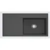 Bild von Villeroy & Boch, Spülbecken, V&B Einbauspüle SUBWAY STYLE 60 FLAT 980x490mm Be re Handbet. graphit (Einbauspüle, 98 cm)