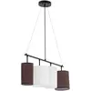 Bild von Uniprodo, Pendelleuchte, Pendelleuchte mit vier Stoffschirmen 40 W Pendellampe Hängelampe Deckenlampe (E14)