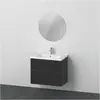Bild von Duravit, Badmöbelset, D-Neo Möbel-Set, Möbelwaschtisch mit Waschtischunterschrank wandhängend und LED Spiegel (rund), 8