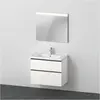 Bild von Duravit, Badmöbelset, D-Neo Möbel-Set, Möbelwaschtisch mit Waschtischunterschrank wandhängend und LED Spiegel, 800x2000
