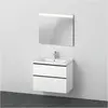 Bild von Duravit, Badmöbelset, D-Neo Möbel-Set, Möbelwaschtisch mit Waschtischunterschrank wandhängend und LED Spiegel, 800x2000