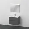 Bild von Duravit, Badmöbelset, D-Neo Möbel-Set, Möbelwaschtisch mit Waschtischunterschrank wandhängend und LED Spiegel, 800x2000