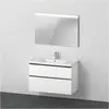Bild von Duravit, Badmöbelset, D-Neo Möbel-Set, Möbelwaschtisch mit Waschtischunterschrank wandhängend und LED Spiegel, 1000x200