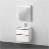 Bild von Duravit, Badmöbelset, D-Neo Möbel-Set, Möbelwaschtisch mit Waschtischunterschrank wandhängend und LED Spiegelschrank (A