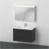 Bild von Duravit, Badmöbelset, D-Neo Möbel-Set, Möbelwaschtisch mit Waschtischunterschrank wandhängend und LED Spiegelschrank, 1