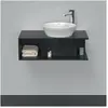 Bild von Duravit, Waschbeckenunterschrank, Waschtischunterbau D-NEO Compact 1 of Fach 260x800x480mm eiche schwarz (80 x 48 x 26 cm)