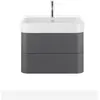 Bild von Duravit, Waschbeckenunterschrank, Happy D.2 Plus bâti-support pour lavabo suspendu, 625x490mm, 2 tiroirs, HP4386080800000 (62 x 55 x 70 cm)