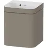 Bild von Duravit, Badmöbelset, Happy D.2 Plus c-bonded Set suspendu, 400x360mm, 1 porte, charnières à droite, sans percement pour