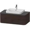 Bild von Duravit, Waschbeckenunterschrank, Happy D.2 Plus Meuble sous-vasque sur console suspendu, 1000x550 mm, 1 tiroir, pour vasques à poser (66.40 x 42.40 x 106 cm)