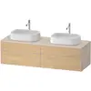 Bild von Duravit, Waschbeckenunterschrank, Zencha Konsolenwaschtischunterbau, 1600x550mm, 2 Auszüge, 2 Schubkästen, 2 Ausschnitte, ZE (160 x 55 x 61.50 cm)