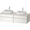 Bild von Duravit, Waschbeckenunterschrank, Zencha Konsolenwaschtischunterbau, 1600x550mm, 2 Auszüge, 2 Schubkästen, 2 Ausschnitte, ZE (61.50 x 55 x 165 cm)