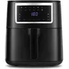 Bild von Gourmetmaxx Heissluft-Fritteuse Digital 7l 1700W schwarz matt/Edelsta, Fritteuse, Schwarz, Silber