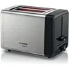 Bild von Bosch Hausgeräte TAT4P420 Toaster 2 Scheibe(n), Edelstahl, Toaster, Silber, Schwarz