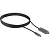 Bild von Icy Box IB-CB020-C, USB 3.1 C - HDMI, HDCP 2.2 (1.80 m), Videokabel, Silber, Schwarz