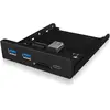 Bild von Icy Box IB-HUB1417-i3 (USB-A, 3 Ports), Dockingstation + USB Hub, Schwarz