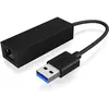 Bild von Icy Box IB-AC501A (USB, RJ45 Gigabit Ethernet (1x)), Netzwerkadapter, Schwarz