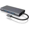 Bild von Icy Box IB-DK4040-CPD - USB Type-C mini Dock PD (USB-C, 10 Ports), Dockingstation + USB Hub, Grau