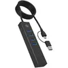 Bild von Icy Box IB-HUB1737-C3 (USB-C, 7 Ports), Dockingstation + USB Hub, Schwarz