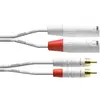 Bild von Cordial CFU 6 MC SNOW - Unsym. Verbindungskabel / Zwillingskabel (6 m, Cinch Kabel), Audiokabel