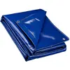 Bild von Wiltec, Abdeckplane, Abdeckplane wetterfest blau 5x8m Polyester Gartenplane 650g/m² Ösen Plane (8 x 5 m)