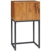 Bild von HOMCOM Konsolentisch, Flurtisch mit Schrank, Sofatisch im Industriedesign Natur