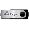 Bild von MediaRange Memory Drive 2.0 Swivel (8 GB, USB-A), USB Stick, Schwarz, Silber