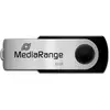 Bild von MediaRange Memory Drive 2.0 Swivel (32 GB, USB-A), USB Stick, Silber, Schwarz
