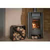 Bild von 50NRTH Westmann Stahl Kaminholzregal Holzlager schwarz 57x36x56 cm