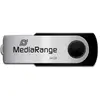 Bild von MediaRange Memory Drive 2.0 Swivel (64 GB, USB-A), USB Stick, Schwarz, Silber