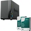 Bild von Synology DiskStation DS224+ 2 Einschübe NAS-Server Leergehäuse (DS224+) + 16TB (2x8TB)... (2 x 8 TB), NAS, Schwarz